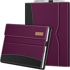 Fintie Case for 12.3 Inch Microsoft Surface Pro 7 Plus, Surface Pro 7/6/5/4/3 - Portfolio Business Cover with Pocket, Compatible with Type Cover Keyboard, Purple - Amazon.ae Price Tracker