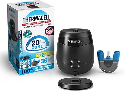 Thermacell Mosquito Repellent E-Series Rechargeable Repeller; Patio Shield 20โ Mosquito Protection Zone; Includes 36-Hr Repellent Refill; No Flame or Scent; Bug Spray and Bug Zapper Alternative - Amazon.ae Price Tracker