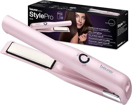 Beurer HS20 Cordless Rechargeable Hair Straightener With USB Charging Cable, 3 Fast-Heating Temperature Settings And Heat-Resistant Cover, Ideal For Travelling - Amazon.ae Price Tracker