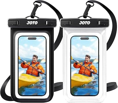 JOTO Waterproof Phone Pouch IPX8 Universal Waterproof Case Dry Bag Phone Protector for iPhone 17 16 15 14 13 12 11 Pro Max Air Plus XS XR X 8 Galaxy S23 S22 S21 S20 Pixel Up to 7" -2 Pack, Black/Clear - Amazon.ae Price Tracker