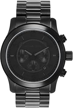 Michael Kors Men's Runway Quartz Watch, Black, One Size, MK9073 - Runway Chronograph Watch - Amazon.ae Price Tracker