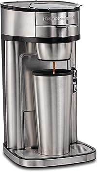 Hamilton Beach Scoop Single Serve Coffee Maker, Unique Heater for Hotter Faster Better Taste, Simple Scoop Place Brew, 220-240V 50-60 Hz UK Plug, Stainless Steel (49981-SAU) - UAE Version - Amazon.ae Price Tracker