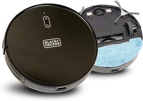 BLACK+DECKER Robotic Vacuum Cleaner and Mop, Alexa Enabled, 2150 Pa Suction, 120 Min Runtime, Self-Charging, Smart App Control, Visual Mapping, Black - BRVA425B00-B5 - Amazon.ae Price Tracker