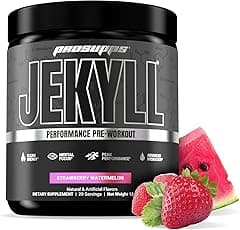 PROSUPPS Dr. Jekyll Performance Pre Workout Powder - Low-Stimulant Preworkout Supports Muscle Gain, Focus & Energy - Caffeine-Free Gym & Fitness Supplements (Strawberry Lemonade, 30 Servings) - Amazon.ae Price Tracker