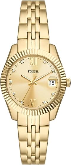 Fossil Scarlette Women's Sports Watch with Stainless Steel Bracelet or Genuine Leather Band - Amazon.ae Price Tracker