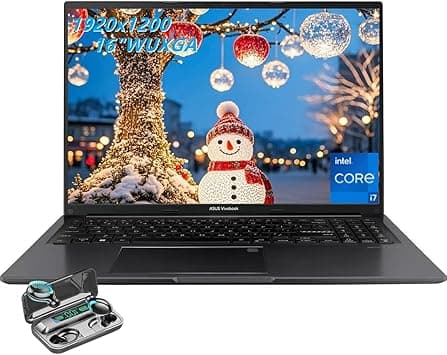 ASUS Vivobook 16 Laptop, 16" IPS (1920x1200) WUXGA Display, Intel i7-1355U, 10-Core, 16GB DDR4 RAM, 1TB PCIe SSD, BK, Black, Intel Iris Xe Graphics, Windows 11 Home, TWE Wireless Earbuds - Amazon.ae Price Tracker