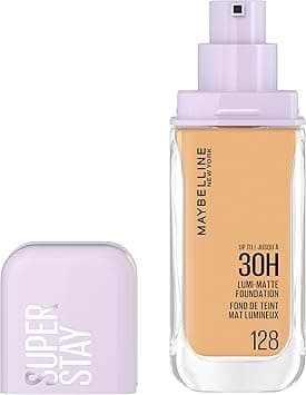 Maybelline New York, Super Stay Lumi-Matte Liquid Foundation, 30hr Longwear formula, Light as Air, Waterproof, Sweatproof, Luminous Matte Finish - 128 - Amazon.ae Price Tracker