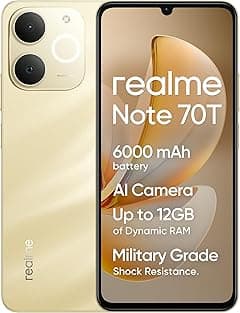Realme Note 70T Dual-SIm 128GB ROM + 4GB RAM (GSM Only | No CDMA) Factory Unlocked 4G/LTE Smartphone (Gold) - International Version - Amazon.ae Price Tracker