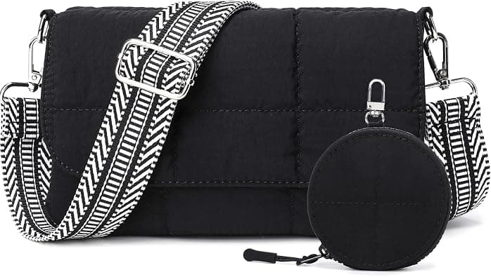 Small Shoulder Bag for Women Retro Classic Clutch Purse Tote HandBag with Zipper Closure(black) - Amazon.ae Price Tracker