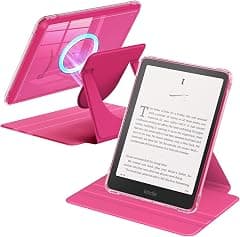 MoKo 360°Rotating Case for 7"Kindle Paperwhite 12th Gen/Colorsoft,Raspberry - Amazon.ae Price Tracker