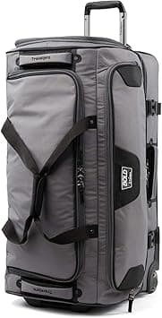 Travelpro Tpro Bold 2.0 30 Inch Drop Bottom Rolling Duffel, Grey/Black, 30-Inch, Bold Drop Bottom Wheeled Rolling Duffel Bag - Amazon.ae Price Tracker