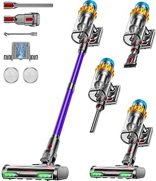 Cordless Vacuum Cleaner, 650W Motor 70Mins 55KPA Powerful, Self-Stand Cordless Stick Vacuum Rechargeable Anti-Tangle/LED Screen/1.8L Cup for Home Pet Hair/Carpet/All Floor - Amazon.ae Price Tracker