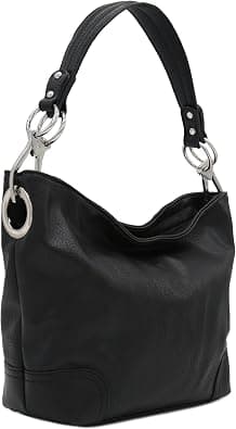 Hobo Shoulder Bag with Big Snap Hook Hardware - Amazon.ae Price Tracker