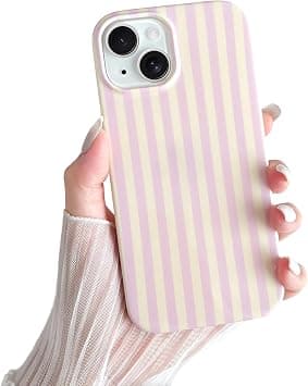 Yeddabox for iPhone 15 Case Cute Striped Phone Case Soft TPU Slim Shockproof Phone Cover for Women Girls, Pink and Yellow - Amazon.ae Price Tracker