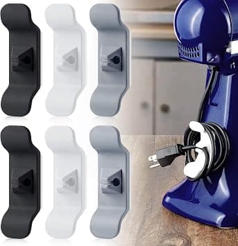 Cord Organizer for Appliance - Kitchen Appliance Cord Organizer Stick On, Best Kitchen Gadgets Gifts for New Home Must Haves, New Apartment Kitchen Stuff, Kitchen Gifts for Women - Amazon.ae Price Tracker