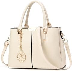 Purse and Handbags for Women, 3 Zip Compartments Tote Bag Designer Shoulder Purse Top Handle Satchel Bags - Amazon.ae Price Tracker