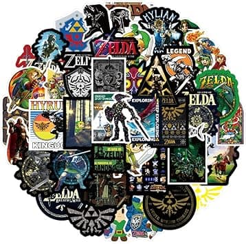 50Pcs Pack The Legend of Zelda Stickers Game Water Bottle Stickers,Vinyl Waterproof Stickers for Laptop,Bumper,Skateboard,Water Bottles,Computer,Phone,Cool Stuff for Teens,Kids,Adults - Amazon.ae Price Tracker