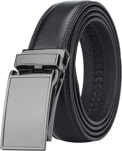 HIMI Men's Comfort Genuine Leather Ratchet Dress Belt with Automatic Click Buckle - Amazon.ae Price Tracker