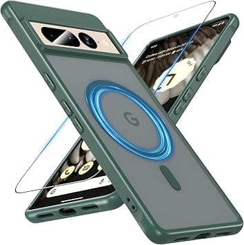 ottpluscase Magnetic for Google Pixel 7 Pro Case, Compatible with MagSafe, Translucent Matte Back Military Protection Shockproof Slim Phone Cover for Pixel 7 Pro (6.7inch), Green - Amazon.ae Price Tracker