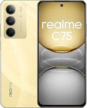 realme C75 Smartphone, Dual SIM, 8GB RAM + 256GB Storage, 6000mAh Battery, 6.72" FHD+ Display, 50MP Dual Camera, 4G LTE 12 Months Warranty - International Version (Gold) - Amazon.ae Price Tracker