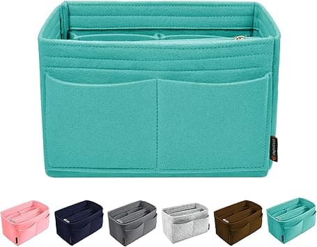 OMYSTYLE Purse Organizer Insert for Handbags, Felt Bag Organizer for Tote & Purse, Tote Bag Organizer Insert with 5 Sizes, Compatible with Neverful Speedy and More, Cyan, M - Amazon.ae Price Tracker