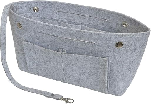 Felt Tote Handbag Purse Organizer Insert Divider Shaper Bag in Bag Grey Size: L - Amazon.ae Price Tracker