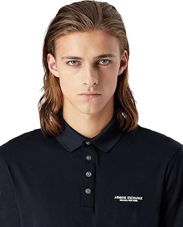 AX Armani Exchange mens Milano/NY Logo Jersey Polo Polo Shirt - Amazon.ae Price Tracker