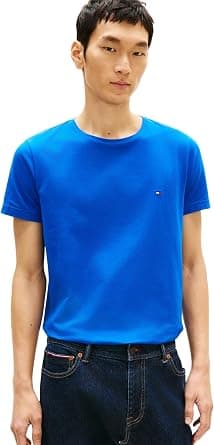 Tommy Hilfiger Mens STRETCH SLIM FIT TEE S/S T-Shirt - Amazon.ae Price Tracker