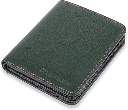 Steve Jhonson Pure Leather Purse for Men - RFID Protected Wallets for Men - Bi Fold Slim Wallet for Men - Original Men's Wallet for Gift - Pop Up Leather Wallet for Men (Olive Green) - Amazon.ae Price Tracker