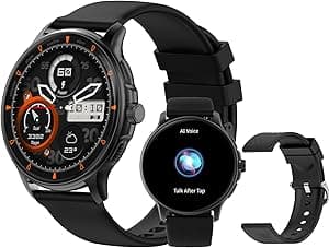 PEJE Smart Watch - Smart Watches For Men,1.43" AMOLED, Muslim Prayer Alerts, 120+ Sports Modes, SpO2/HR/Sleep Tracker, IP68 Waterproof Smartwatch, iOS/Android - Perfect for Men. (Black) - Amazon.ae Price Tracker