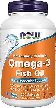 Now Foods, Omega-3, Cardiovascular Support, 200 Soft Gels - Amazon.ae Price Tracker