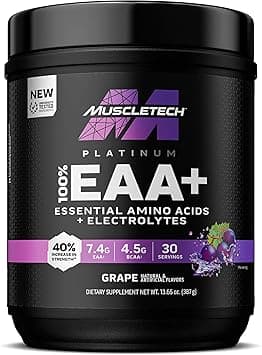 MuscleTech | Platinum Essential Amino Acids Supplement with Electrolytes | Pre-Workout Powder for Energy, Muscle Growth & Strength Builder for Men & Women | 387 grams | 30 Servings - Amazon.ae Price Tracker