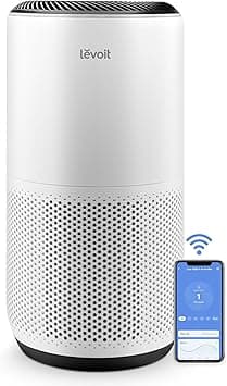 LEVOIT Air Purifiers for Large Home Bedroom 83m², CADR 400m³/h, Alexa Enabled, H13 HEPA Filter with PM2.5 Intelligent Air Quality Sensor, Removes 99.97% Pollen Allergy Dust Smoke Pet, Auto Mode, White - Amazon.ae Price Tracker