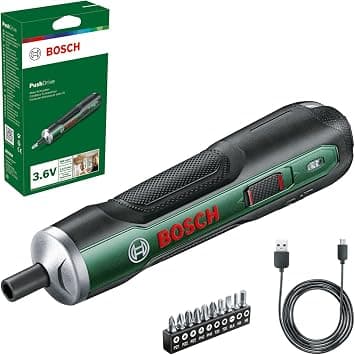 Bosch Cordless Screwdriver PushDrive Starter Set (3.6 V; 1.5 Ah; 5.0 Nm; 10x Screwdriver Bits; with Micro USB Cable; in Box) - Amazon.ae Price Tracker