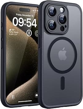 TOCOL for iPhone 15 Pro Max Case Magnetic 6.7-inch, Upgraded Camera Protection, Compatible with MagSafe, Military Grade Shockproof, Anti-Scratch Non-Slip Matte Translucent Phone Cover, Black - Amazon.ae Price Tracker