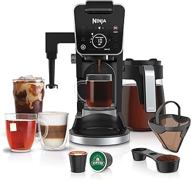 Ninja CFP307 DualBrew Pro Specialty Coffee System, Single-Serve, Compatible with K-Cups & 12-Cup Drip Coffee Maker, with Permanent Filter,Black - Amazon.ae Price Tracker