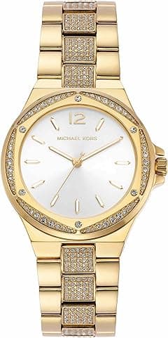 Michael Kors MK7404 - Lennox Three-Hand Gold-Tone Stainless Steel Watch, Gold, One Size, MK7404 - Lennox Three-Hand Gold-Tone Stainless Steel Watch - Amazon.ae Price Tracker