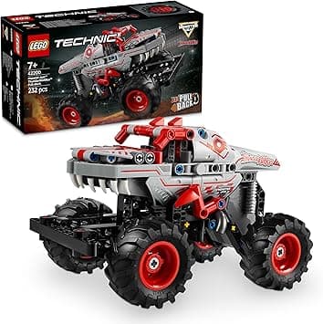 LEGO Technic Monster Jam ThunderROARus Pull-Back Truck Toy - Vehicle Building Set for 7+ Year Old Boys & Girls Who Love Creative Play - Ramadan Gift Idea - 42200 - Amazon.ae Price Tracker