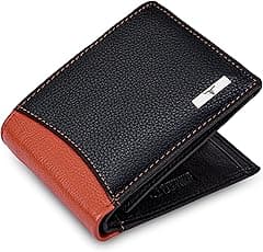 URBAN FOREST Ontario Branded Pure Leather Black/Orange Wallet for Men - Amazon.ae Price Tracker