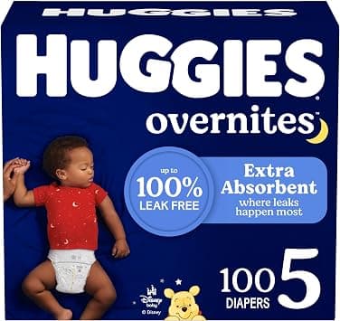 Huggies Overnight Diapers Size 5 (27+ lbs), 100 Ct, Overnites Nighttime Baby Diapers - Amazon.ae Price Tracker