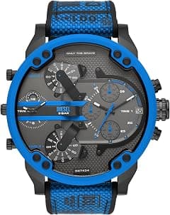 Diesel Mr. Daddy 2.0 Men's Watch with Oversized Chronograph Watch Dial and Stainless Steel, Silicone or Leather Band - Amazon.ae Price Tracker