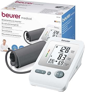 Beurer BM26 Upper Arm Blood Pressure Monitor, Large Cuff, 4 Users, Automatic & Digital, Large Display, Irreg. Heartbeat Detector, Cuff Circ. 8.7”-16.5”, Home Use BP Machine Kit, Highly accurate - Amazon.ae Price Tracker