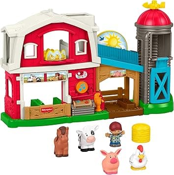 Fisher-Price Little People Happy Animals Farm Animal Friends Set - Many Songs, Lights & Phrases English Version +UK+FR+DE - Kids Toy 1+ Years JGX08 - Amazon.ae Price Tracker