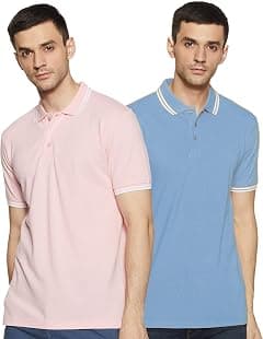 Amazon Brand - Symbol Men's Solid Regular Fit Polo (2 Set) (CT-PO2) - Amazon.ae Price Tracker