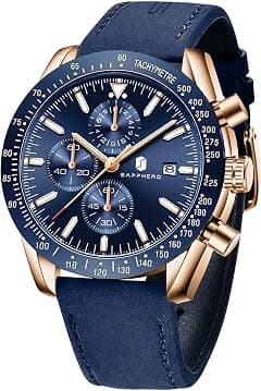 BY BENYAR Watch for Men Silver Stainless Steel Mens Watches 30M Waterproof Analog Quartz Movement Wrist Watch Gifts for Men - Amazon.ae Price Tracker