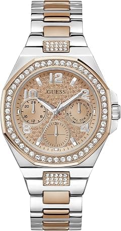GUESS Women's Rose Gold Multicolor Stainless Steel Watch with Mineral Glass Dial and Band, Model GW0777L3 - Amazon.ae Price Tracker