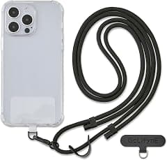 Universal Phone Lanyard for iPhone 16 Pro Max & Most Smartphones, 6mm Adjustable Anti-Theft Crossbody Cell Phone Strap with 2 Non-Adhesive Tether Tabs for Men & Women, Black/Black - Amazon.ae Price Tracker