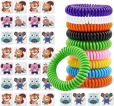 FUIN 10 Pack Mosquito Repellent Bracelets Bands for Adults and Kids, Natural Deet-Free, Non-Toxic Protection, Stretchy Waterproof Anti-Mosquito Wristbands for Hiking Camping, 24 Pcs Mosquito Repellent - Amazon.ae Price Tracker