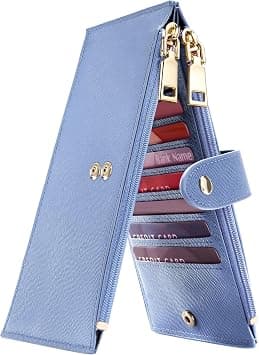 Travelambo Womens Walllet RFID Blocking Bifold Multi Card Case Wallet with Zipper Pocket - Amazon.ae Price Tracker