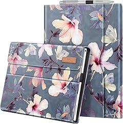 Fintie Case for Microsoft Surface Pro 7 Plus, 7, 6, 5, 4, 3 - 12.3 Inch Portfolio Business Cover With Pocket, Compatible With Type Cover Keyboard (Blooming Hibiscus) - Amazon.ae Price Tracker